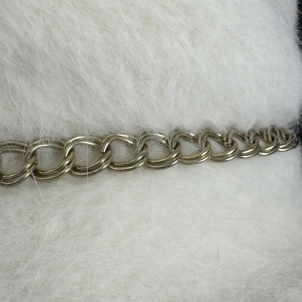 William Kitt White Wool Felt Hat with Chain Vintage 1960s Coronetta Italy - Picture 6 of 8